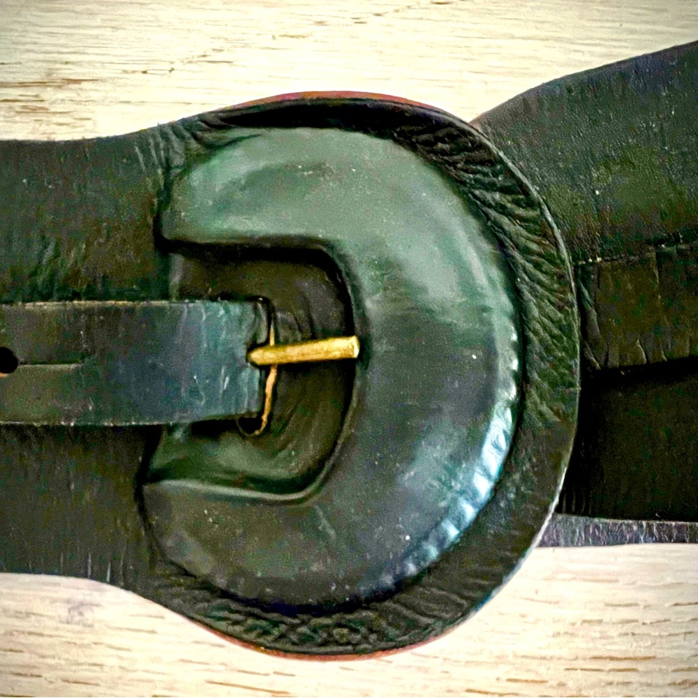 Jas M.B. London Wide Leather Belt